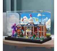 Espositore in acrilico trasparente per Lego 76294 X-Men X-Mansion, espositore da collezione, trasparente, antipolvere, scatola portaoggetti (solo custodia) (sfondo 3 mm)