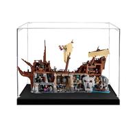 Espositore in acrilico trasparente per modello Le-go 21363 nave pirata, scatola trasparente, scatola portaoggetti, scatola espositiva, compatibile con modello 21363 (solo vetrina) (3 mm)