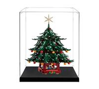 Espositore in acrilico trasparente per modello Le-go 41843 albero di Natale, scatola trasparente, scatola portaoggetti, scatola espositiva, compatibile con modello 41843 (solo vetrina) (3 mm)