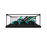 Espositore in acrilico trasparente per modello Le-go 42208 Racing Car, scatola trasparente, scatola portaoggetti, scatola espositiva, compatibile con modello 42208 (solo vetrina) (versione sfondo-1)