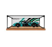 Espositore in acrilico trasparente per modello Le-go 42208 Racing Car, scatola trasparente, scatola portaoggetti, scatola espositiva, compatibile con modello 42208 (solo vetrina) (versione sfondo-2)