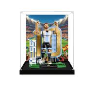 Espositore in acrilico trasparente per modello Le-go 43015 Classic Poses, scatola trasparente, scatola portaoggetti, scatola espositiva, compatibile con modello 43015 (solo vetrina) (versione sfondo-2