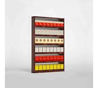 Espositore in Alluminio da Parete - Supporto per Vendita al Dettaglio per Negozi, supermercati, Bar, caffetterie e Centri Commerciali (19,6x27,5x2,9 Pollici)