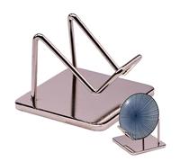 Espositore in - elegante supporto per braccio in metallo, tensione regolabile per una presa sicura, base robusta e robusta | Vetrina perfetta per fette di agata, campioni minerali e raccolta