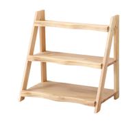 Espositore in legno multiuso a 3 livelli per armadietti, banconi e lozioni