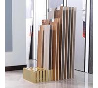 Espositore in legno per campioni di piastrelle per pavimenti commerciali - Grande scaffale per campioni di piastrelle in porcellana, colore oro, 0,6 pollici/1,6 cm - Perfetto per esposizioni in show