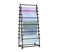 Espositore in metallo a doppia faccia, scaffale di stoccaggio della sciarpa per il negozio di abbigliamento commerciale, scaffale d'attaccatura dello scialle e dei pantaloni del pavimento