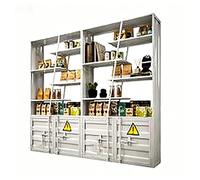 Espositore in metallo in stile industriale, scaffale portaoggetti in metallo semplice e moderno, organizer da banco for casa e ufficio, design salvaspazio for bagno(2.4m white)