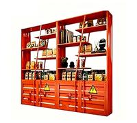 Espositore in metallo in stile industriale, scaffale portaoggetti in metallo semplice e moderno, organizer da banco for casa e ufficio, design salvaspazio for bagno(2.4m orange)