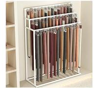 Espositore in metallo per cinture, cravatte, sciarpe e borse, organizer salvaspazio con ganci per armadio e uso al dettaglio, soluzione di archiviazione durevole ed elegante per accessori