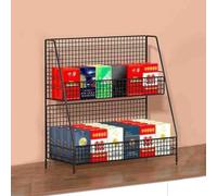 Espositore in metallo per sigarette, per collezionismo, matchbook e gomma da masticare, colore bianco, 40 x 15,5 x 34,5 cm, perfetta per conservare patatine, caramelle e medicine