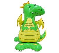 Espositore in pellicola 3D a forma di drago, verde, circa 40 x 58 cm, perfetto per feste di compleanno per bambini, feste a tema, decorazioni, eventi, amanti del drago, decorazioni per palloncini,