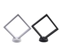 Espositore in plastica nera con cornice per monete penny per decorazioni 110110