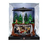 Espositore LED in acrilico compatibile con Lego Ideas The X-Files Set 21369 | Vetrina antipolvere con sfondo a tema HD, alimentazione USB-C, regalo per appassionati di fantascienza e costruzione (modello