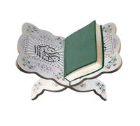 Espositore libri di preghiere in legno - Supporto libri di preghiere pieghevole in legno | Il supporto esposizione del Corano della Bibbia la decorazione domestica tradizionale del soggiorno