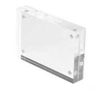 Espositore magnetico in acrilico trasparente con spessore di 8+8 mm, per una tenuta stabile e un rapido cambio dell'immagine (9 x 13 cm)
