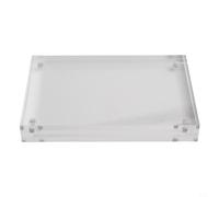 Espositore magnetico in acrilico trasparente con spessore di 8+8 mm per una tenuta stabile e un rapido cambio dell'immagine (8 x 12 cm)