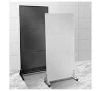 Espositore Mobile In Metallo Per Pannelli Forati Con Base A T, Torre Espositiva Per Pannelli Forati Con Supporto Da Pavimento, 20 Ganci E Ruote, Organizzatore Versatile Per Garage(Bianco,60x40x150 cm)