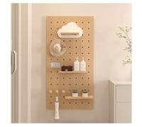 Espositore Modulare In Legno Con Pannello Forato, Kit Combinato Di Pannelli Forati Per Organizzazione A Parete, Organizzatore Multifunzionale Per Attrezzi pannello Forato(Natural,60x120cm/23.6x47.2in)