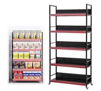 Espositore multistrato con ruote, carrello di rotolamento push-pull di grande capacità per la cucina e l'organizzazione di stoccaggio della farmacia