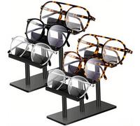 Espositore occhiali da sole acrilico 3 livelli 2 pezzi organizer per occhiali