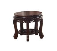 Espositore Orientale Supporto for piante Bonsai Base for sgabello rotondo, teiera Vaso Supporto inferiore in ebano Ornamenti Espositore per Decorazioni(Piccolo)