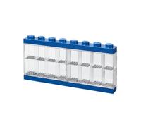 Espositore per 16 Minifigures LEGO, contenitore impilabile da parete o scrivania, Blu