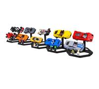 Espositore per auto Lego Speed Champions (confezione da 5), supporto a 2 strati aggiornato per 10 auto compatibile con 76895-76897,76900-76903,76906-76922,76925,76934,76935,77237