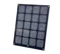 Espositore per badge in acrilico e feltro progettato per proteggere, conservare ed esporre medaglie e spille con un meccanismo di apertura facile da usare (piccolo nero)