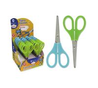 Espositore per bambini Bismark da 20 forbici per la scuola - Manici in plastica - Punta smussata - Colori assortiti NEW