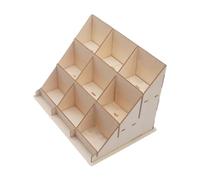 Espositore per biglietti di auguri da collezione per cartoline adesive al dettaglio 27 x 19,3 x 19,3 cm, marrone