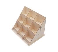 Espositore per biglietti di auguri da collezione per cartoline adesive al dettaglio 27 x 19,3 x 19,3 cm, marrone