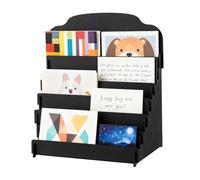 Espositore per Biglietti di Auguri | Supporto per Bancone A 4 Livelli in Legno,Espositore per Cartoline E Brochure,per Venditori, Fotografie, Gioielli, Snack, Adesivi, Collezione Artigianato, Negozi,