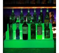 Espositore Per Bottiglie A Led A 3 Livelli, Colorato Variabile Illuminato Bar Vino Bevande Scaffale Per Bottiglie Supporto Per Illuminazione Per Bar Commerciali Domestici Feste Con Telecomando,N