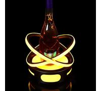 Espositore per Bottiglie di Liquore Illuminato a LED Portabottiglie Luminoso in Ferro Espositores per Cocktail Champagne per Bars, Hotel, Discoteche, Feste Private(Yellow,22 * 22 * 19.7cm)