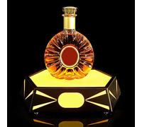 Espositore per Bottiglie di Liquore Illuminato a LED Portabottiglie Luminoso in Ferro Espositores per Cocktail Champagne per Bars, Hotel, Discoteche, Feste Private(Yellow,35 * 23 * 7.5cm)