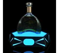 Espositore per Bottiglie di Liquore Illuminato a LED Portabottiglie Luminoso in Ferro Espositores per Cocktail Champagne per Bars, Hotel, Discoteche, Feste Private(Blue,35 * 23 * 7.5cm)