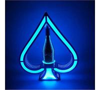 Espositore per bottiglie di liquori illuminato a LED, asso di picche, champagne, bottiglie VIP e stelle filanti per bar, hotel, discoteca, presentatori privati, feste, espositori a LED