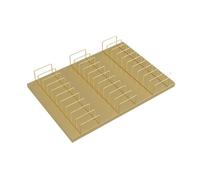 Espositore per campioni da pavimento in legno Supporto multistrato per 30 campioniVersatile supporto per piastrelle in porcellana per showroom Home Decor Flooring Soluzione di marketing