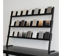 Espositore per Campioni di Piastrelle a Tre Livelli, Robusto e Resistente, Adatto a Showroom, Negozi e Magazzini (80 cm), Ideale per esporre Campioni e Prodotti di Piastrelle.