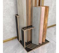 Espositore per campioni di piastrelle in marmo, espositore per piastrelle in legno, mensola per campioni per fiere commerciali, per materiali da costruzione (59 x 24 x 43 cm)