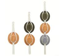 Espositore per cappelli in macramè con 13 ganci in corda per appendere cappelli a tesa larga in salotti o uffici (1 strato + 2 strati + 3 strati)