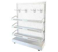 Espositore per caramelle, scaffale regolabile per snack, organizer per patatine fritte, per cucina, supermercato, ufficio, 60 x 20 x 65 cm, soluzione per riporre merci in busta