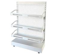 Espositore per caramelle, scaffale regolabile per snack, organizer per patatine fritte, per cucina, supermercato, ufficio, 60 x 20 x 65 cm, soluzione per riporre merci in busta
