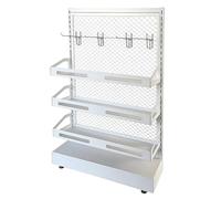 Espositore per caramelle, scaffale regolabile per snack, organizer per patatine fritte, per cucina, supermercato, ufficio, 60 x 20 x 65 cm, soluzione per riporre merci in busta