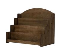 Espositore per carte collezionabili, scaffale per cartoline a 4 livelli, supporto per carte da baseball, per feste, lavoro, scrivania, cartello, foto, cupcake, libri, foto, dessert, profumo