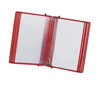 Espositore per cartelle A4 a parete, 10 pannelli per ufficio nizer per poster e riferimenti, supporto per libri e catalogo soluzione di archiviazione di file Colore: R