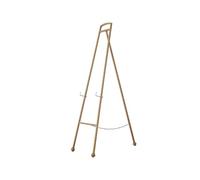 espositore per cartelli, Cavalletto da terra for pittura, cavalletto da esposizione in metallo dorato, portatile, pieghevole, con struttura a A, for cartelloni di nozze, poster, altezza: 145 cm.