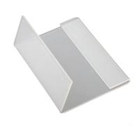 Espositore per cartelli, in acrilico, a forma di L, per targhette, etichette, compatibile con applicazioni per ufficio e vendita al dettaglio (5 x 7,5 cm)