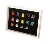 Espositore per certificati A4 con cornice cava da 3 cm per mostrare contemporaneamente badge e fotografie pertinenti in una cornice (bianco)